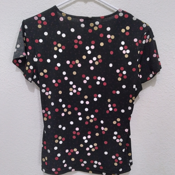 A. Byer women's wrap top, size large (blue bin) - Picture 3 of 4